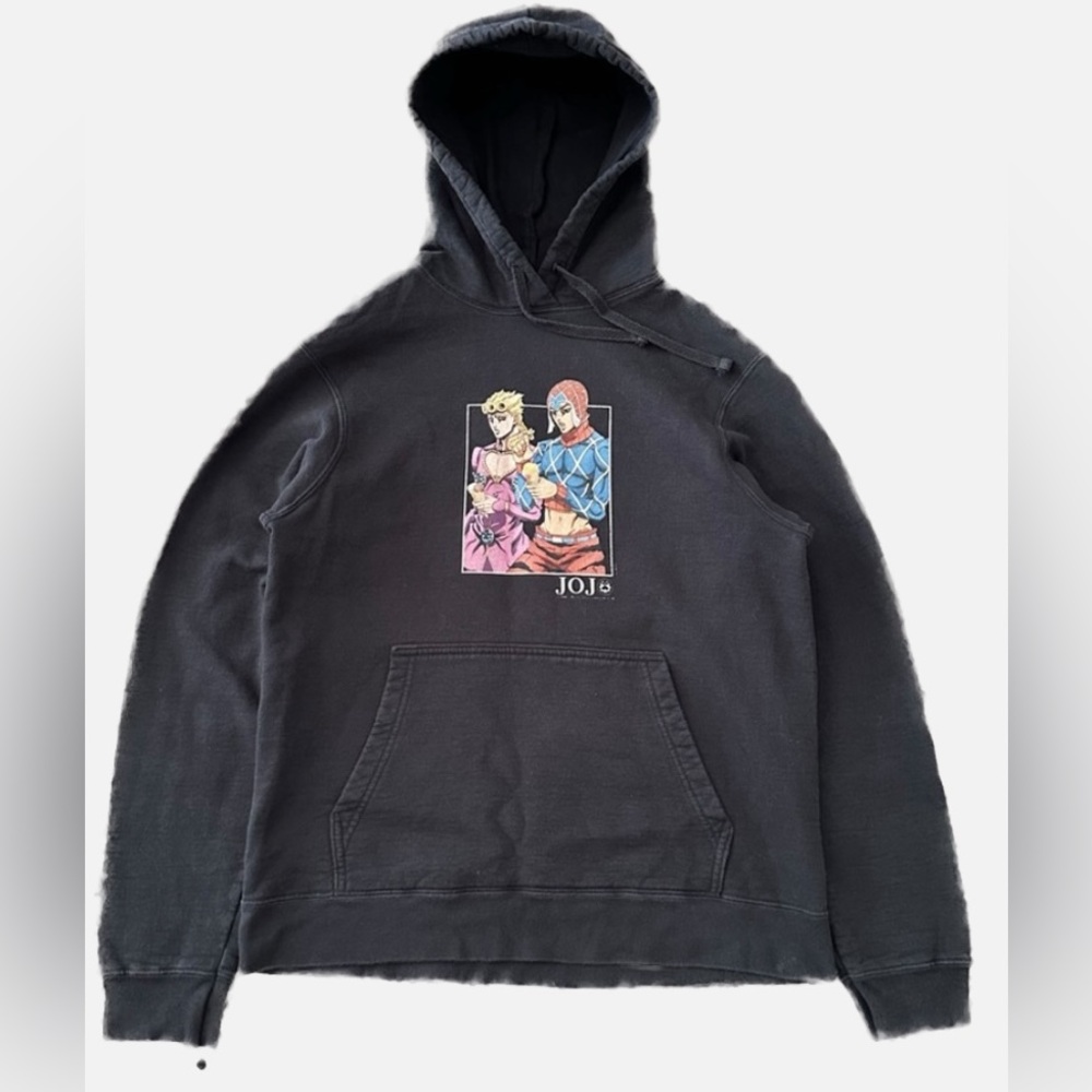 JoJo’s Bizarre Adventure Giorno & Mista Black Hoodie Japanese‎ Anime Official